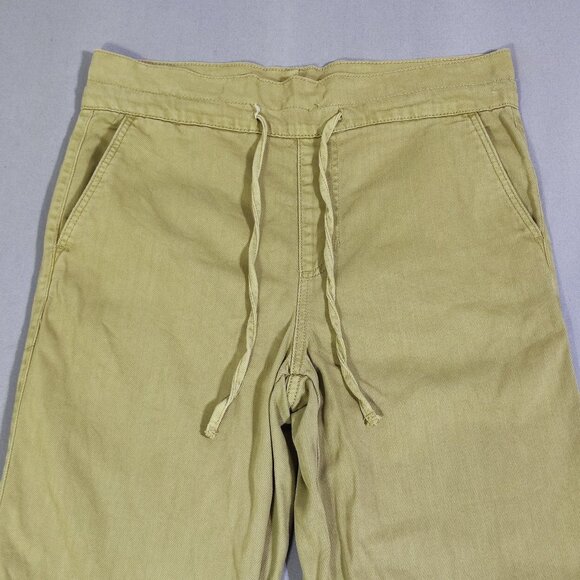 Universal Thread co. High Rise wide leg twill pants women's size 2R olive green - Picture 2 of 14